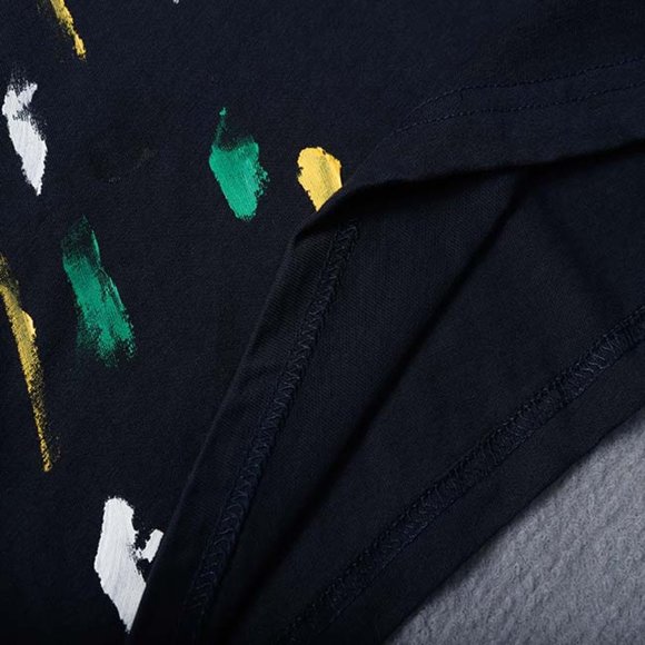 Gallery Dept. x Lanvin Paint Print Letter Logo Short Sleeve Black - Picture 10 of 13